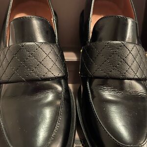 BCBGMaxAzria Quilted Black Loafers